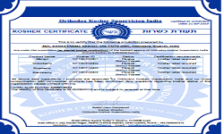 kosher certificate